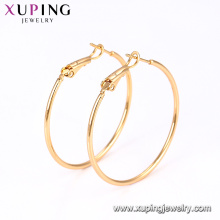 91058- Xuping Jewelry Hot Sale Engagement Ladies Hoops Earring